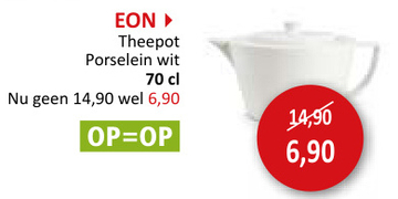 Aanbieding: Theepot Eon 0.7L wit