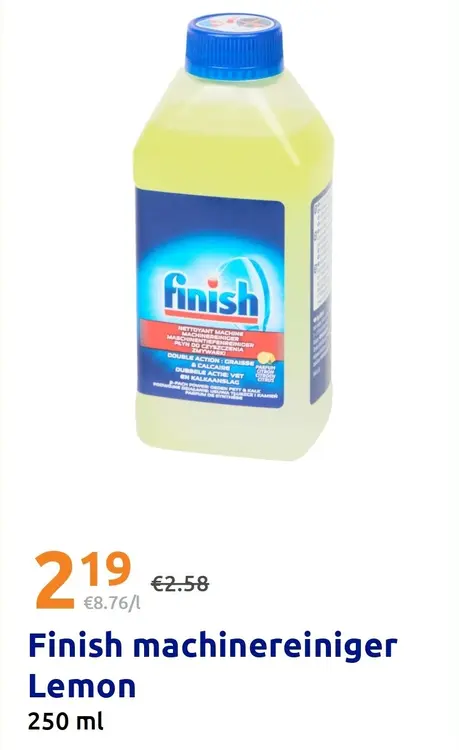 Promotie: Finish machinereiniger Lemon