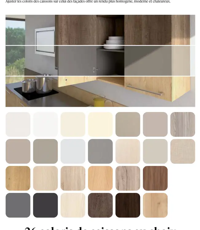 Offre: Coloris des caissons