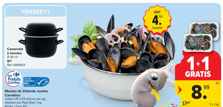 Offre: Moules de Zélande Jumbo