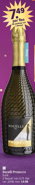 Promotie: Bocelli Prosecco