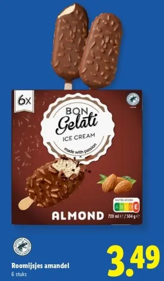 Aanbieding: Roomijsjes amandel