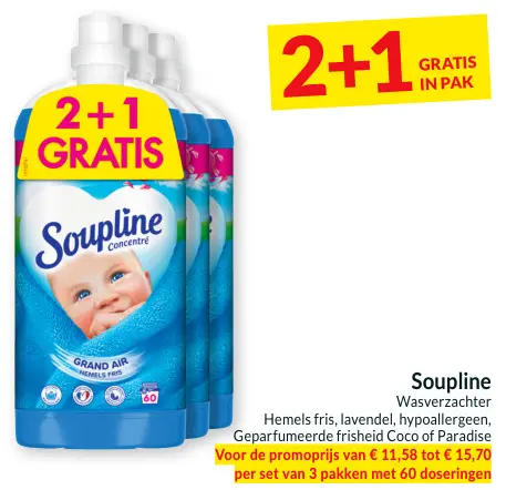 Aanbieding: Soupline Wasverzachter