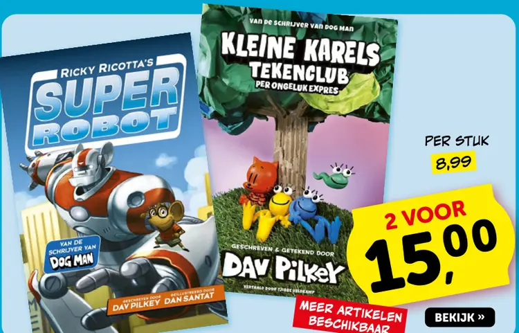 Promotie: Ricky Ricotta's Super Robot & Kleine Karels T