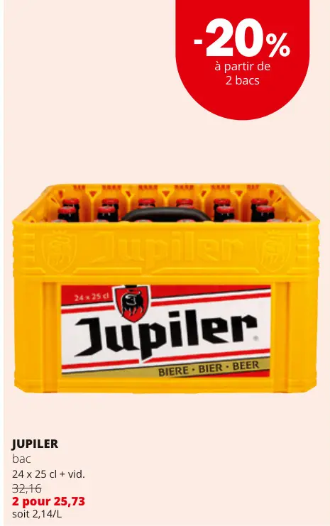 Offre: Jupiler