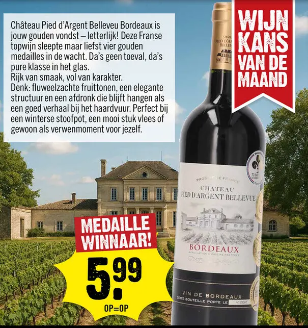 Aanbieding: Château Pied d'Argent Bellevue Bordeaux