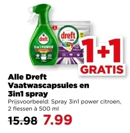 Dreft Vaatwascapsules en 3in1 spray
