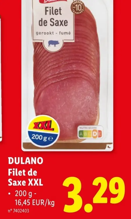Offre: Filet de Saxe XXL