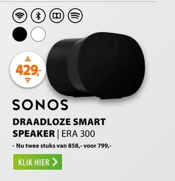 Aanbieding: Sonos ERA 300 Zwart