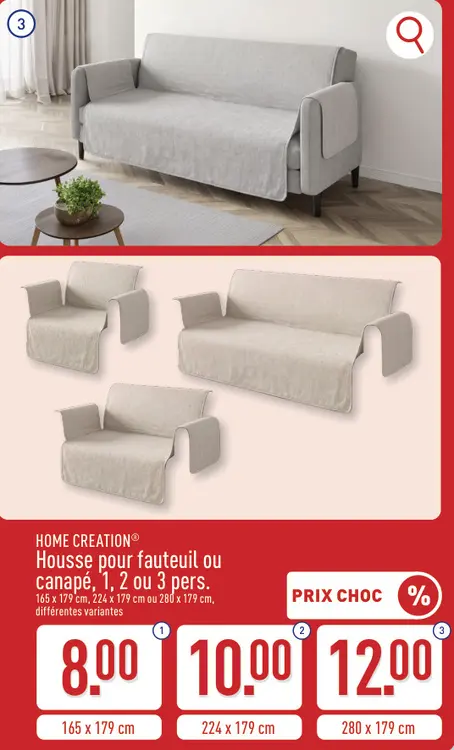 Offre: Housse pour fauteuil ou canapé