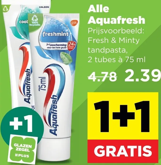 Aanbieding: Fresh & Minty tandpasta
