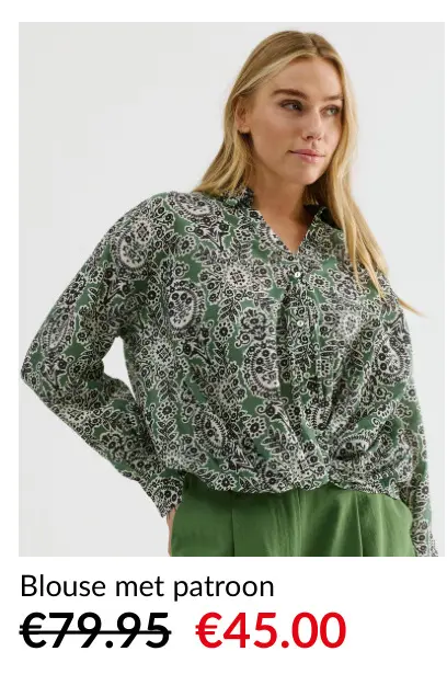 Promotie: Blouse met patroon