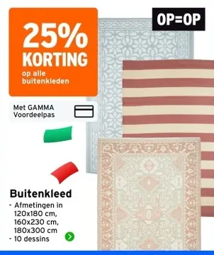 Aanbieding: Buitenkleed