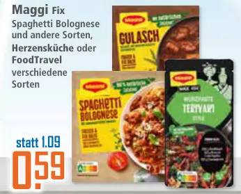 Aanbieding: Fix Spaghetti Bolognese und andere Sorten, He