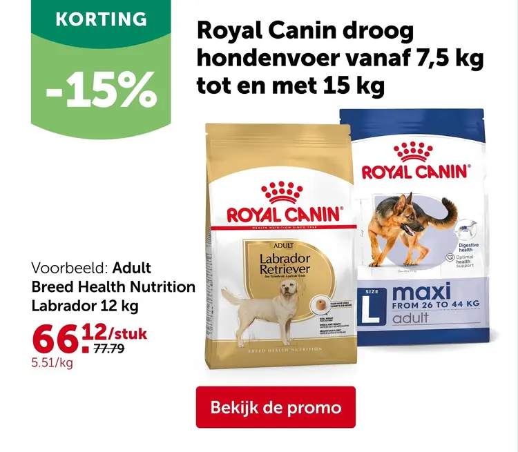 Promotie: Royal Canin droog hondenvoer