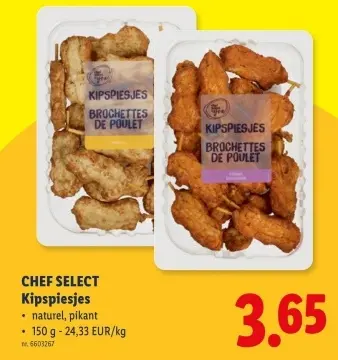 Promotie: Kipspiesjes