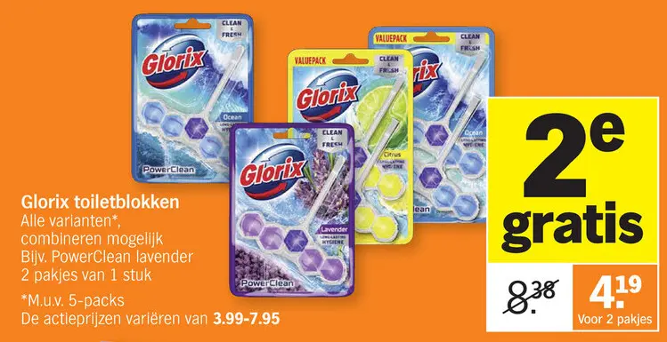 Promotie: Glorix toiletblokken