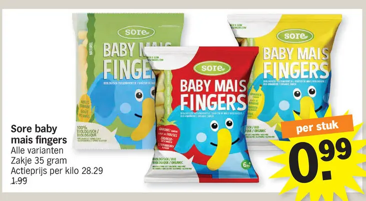 Aanbieding: Baby Mais Fingers