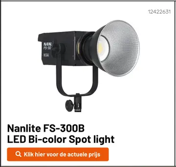 Aanbieding: Nanlite FS-300B LED Bi-color Spot light