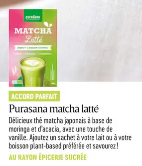 Offre: matcha latté
