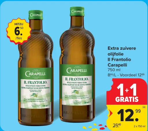 Promotie: Extra zuivere olijfolie Il Frantolio