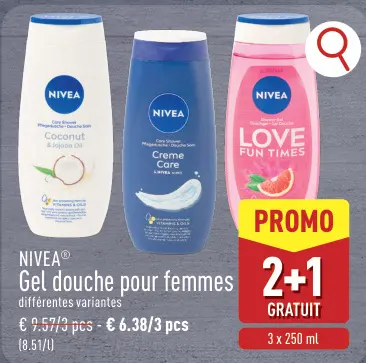 Offre: Gel douche pour femmes