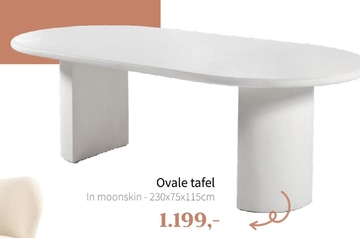 Aanbieding: Ovale tafel