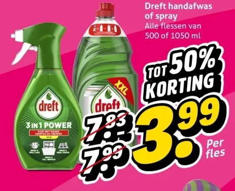 Aanbieding: Handafwas of spray
