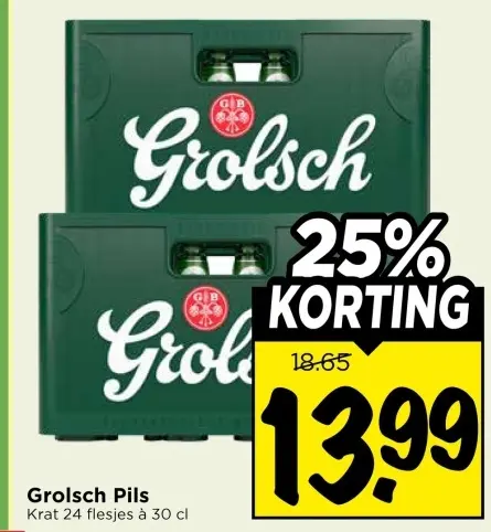 Aanbieding: Grolsch Pils
