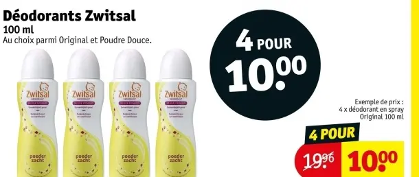 Offre: Déodorants