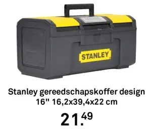 Aanbieding: Stanley gereedschapskoffer design