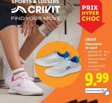 Offre: CRIVIT Chaussures de sport