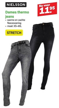 Aanbieding: Dames thermo jeans