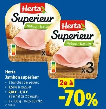 Offre: Jambon supérieur