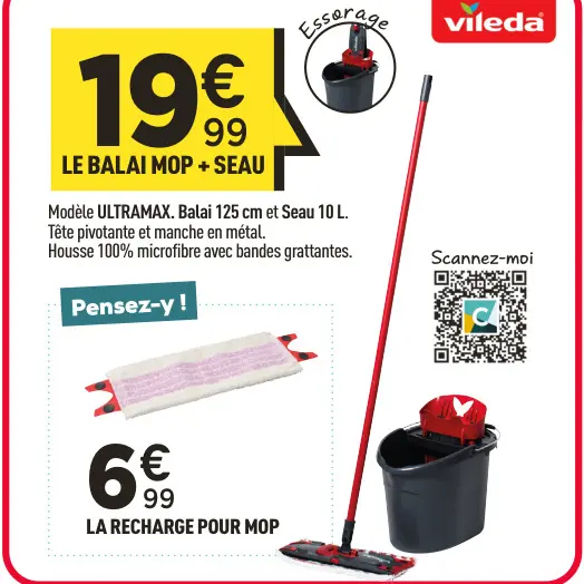 Offre: Balai mop + seau