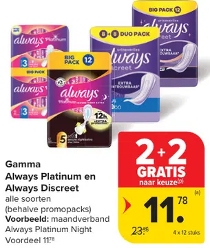 Aanbieding: Always Platinum en Always Discreet