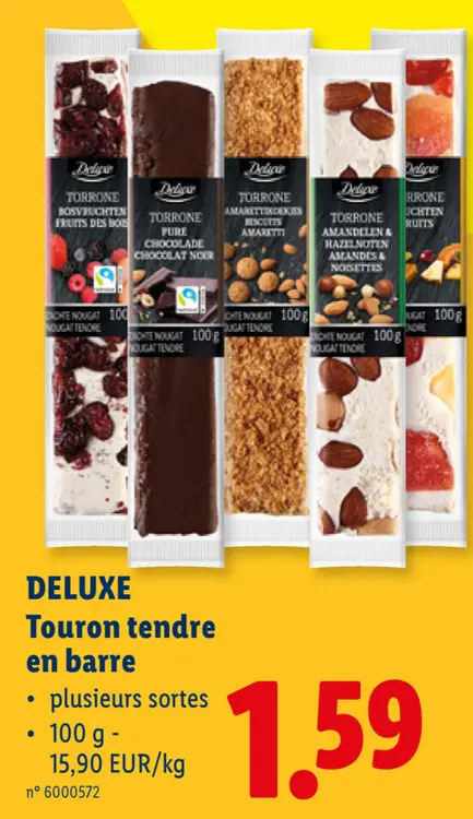 Offre: Touron tendre en barre