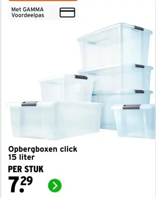 Aanbieding: Opbergboxen click