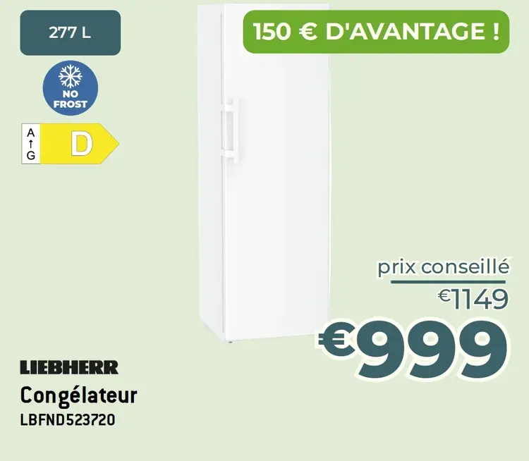 Offre: Congélateur
