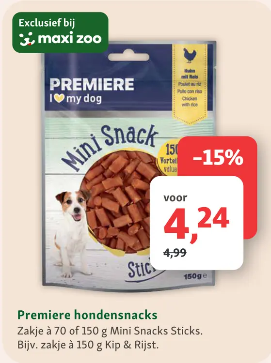Aanbieding: Premiere hondensnacks