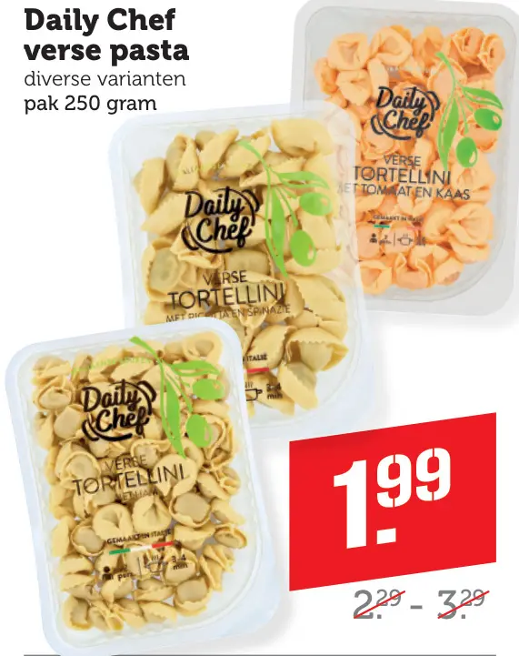 Aanbieding: verse pasta