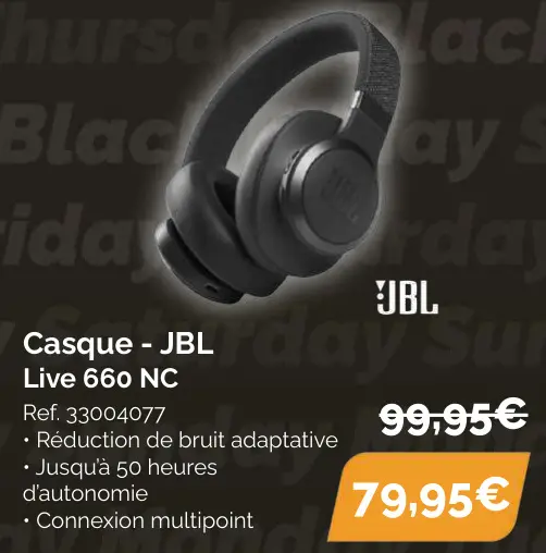 Offre: Casque - JBL Live 660 NC