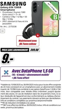Offre: SAMSUNG Galaxy A56 128GB Smartphone