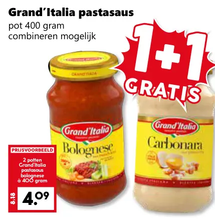 Aanbieding: pastasaus