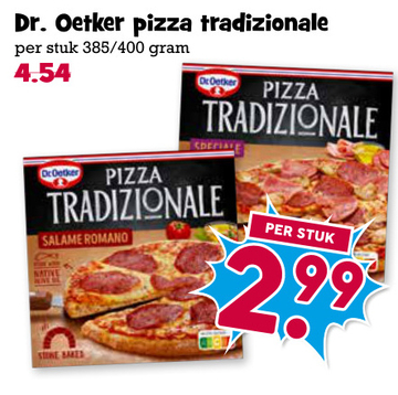 Aanbieding: Dr. Oetker pizza tradizionale