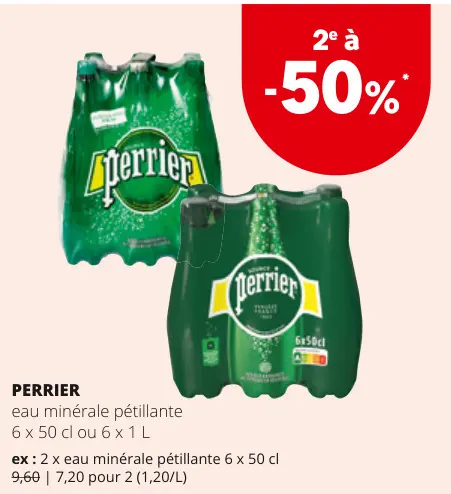 Offre: eau minérale pétillante