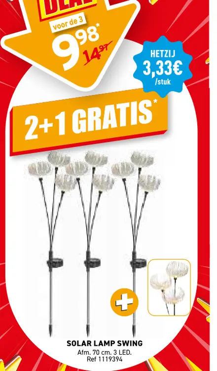Promotie: Solar lamp swing