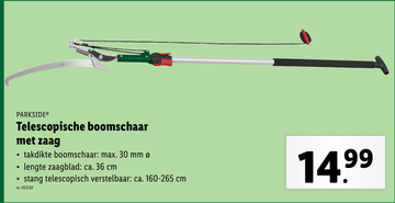 Aanbieding: Telescopische boomschaar met zaag