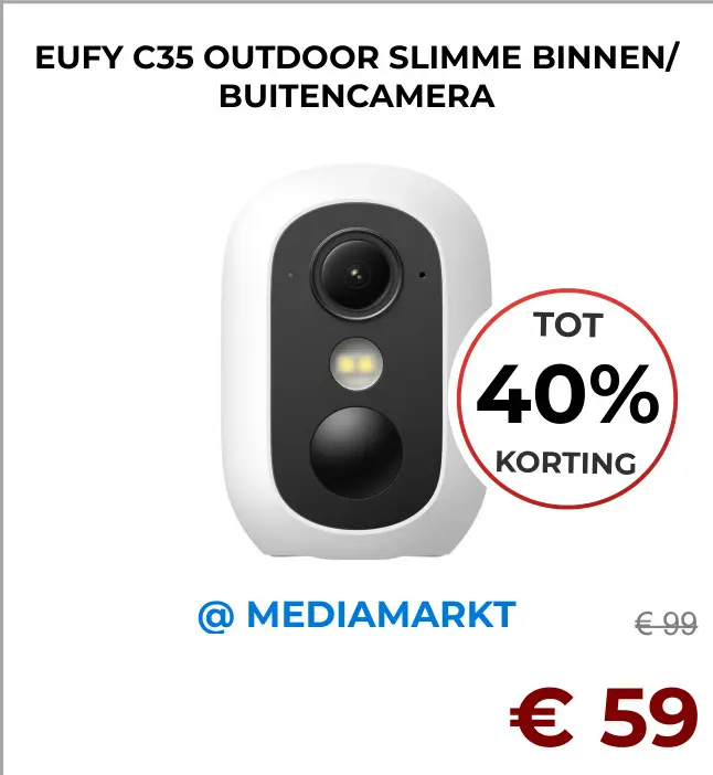 Aanbieding: C35 outdoor slimme binnen/buitencamera