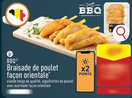 Offre: Braisade de poulet façon orientale